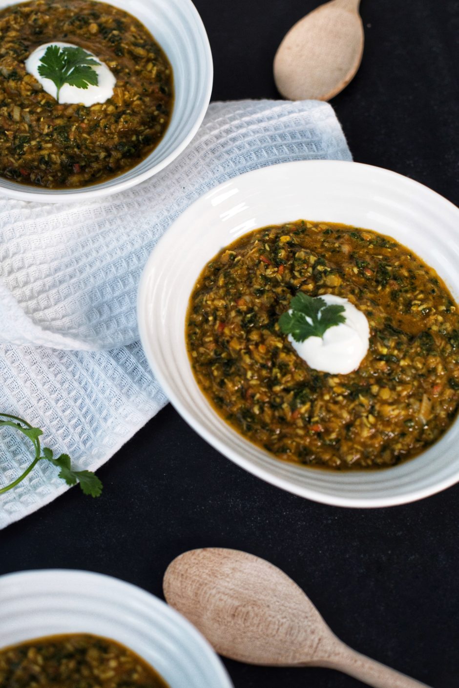 Coconut lentil soup