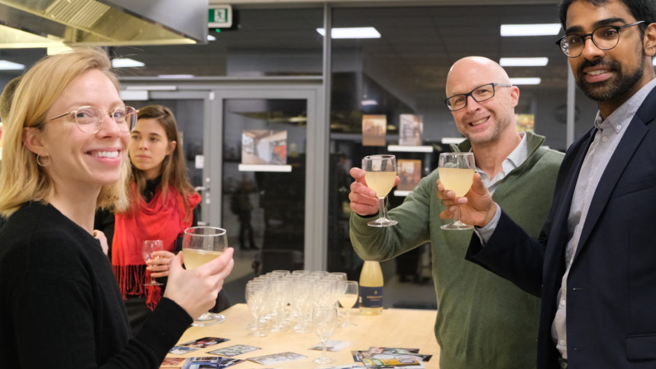 Emily Norford (EAT Senior Policy Officer), Brent Loken (EAT Director of Science Translation), and Sudhvir Singh (EAT Policy Director) were present at the exhibition